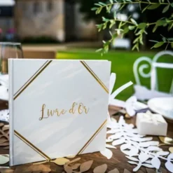 Livre D'Or - Dorure Embossée - Blanc
