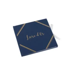 Livre d'Or - Dorure Embossée - Bleu Marine