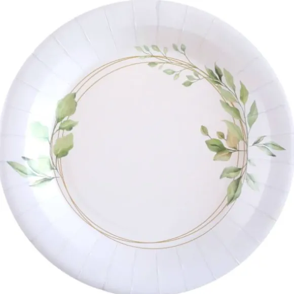 Lot de 10 assiettes - 22,5 cm - Ô Bonheur