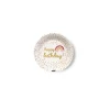 Lot de 8 assiettes - Diamètre 18 cm - Happy Birthday - Collection Boho