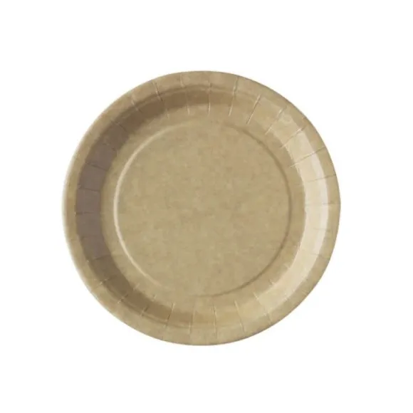 Lot de 50 assiettes Kraft - 22 cm