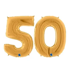 Lot de ballons dorés géants - 102 cm - Age au Choix