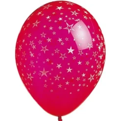 Lot de 8 Ballons étoilés multicolore