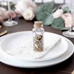 Lot de 12 bouteilles en verre avec bouchon en liège - 7,5 cm