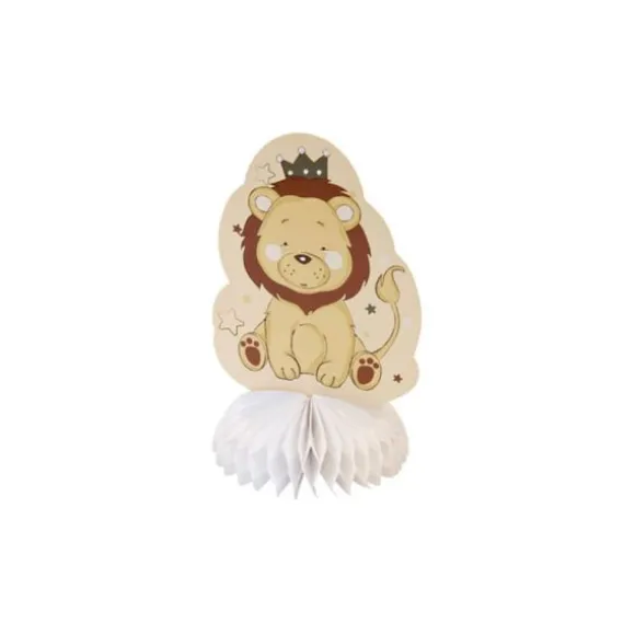 Lot de 4 centres de table en papier - Lion