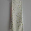 Lot de 20 pailles blanches avec étoiles dorées