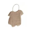 Lot de 4 pochettes en jute - Salopette