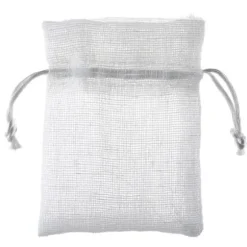 Lot de 6 Sachets Chics - 8 x 10 cm - Blanc