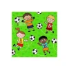 Lot de 20 serviettes - 33 x 33 cm - Football