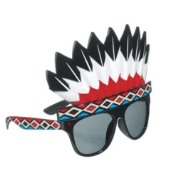 Lunettes Coiffe Indienne en plastique avec verres