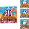 Lunettes à confettis pour anniversaire - Âge au choix