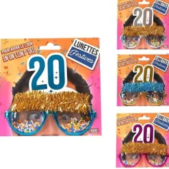 Lunettes à confettis pour anniversaire - Âge au choix