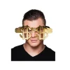 Lunettes de Rappeur Dollar Or