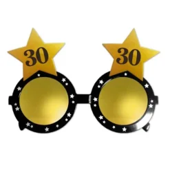 Lunettes en plastique Etoiles Anniversaire - Age au Choix