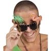 Lunettes exotiques Flamant rose et Palmier