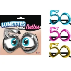 Lunettes métalliques - Anniversaire - 50 ans - Couleur au Choix