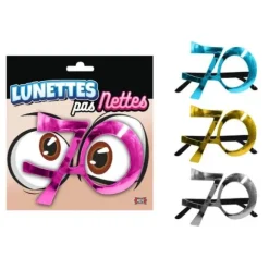 Lunettes métalliques - Anniversaire - 70 ans - Couleur au Choix
