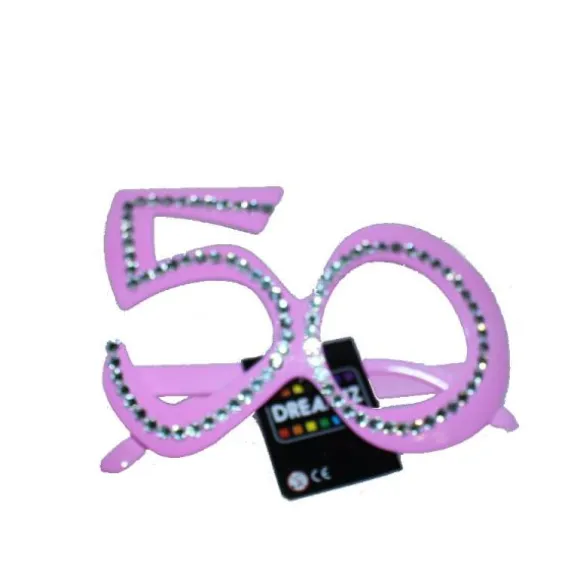 Lunettes Strass 50 ans - Rose