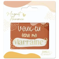Magnet Annonce - Veux-tu être ma marraine ? - Collection Annonce de Grossesse