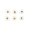 6 marguerites adhésives en papier - Diamètre 3 cm