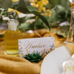 10 Marque-Places - Collection Mimosa
