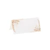 10 Marque-Places - Collection Pampas, Fleurs de Coton et Or