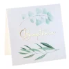 10 marque-places en carton - 5 x 5 cm - Collection Baptême Végétal