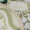 10 marque-places en papier - 8 x 4 cm - Collection Botanica Verde