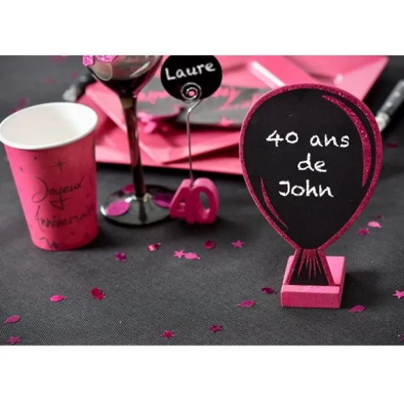 Marque-Table Ballon - Fuchsia