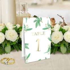 10 marque-tables en carton - Collection Vive les Mariés