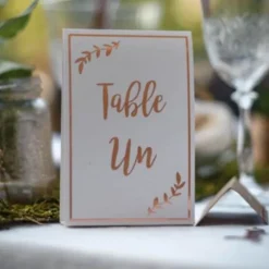 10 Marque-Tables - Rose Gold