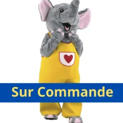 Mascotte Eléphant Amoureux