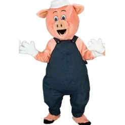 Mascotte Petit Cochon Naf-Naf Salopette