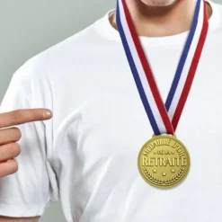 Médaille d'or tricolore pour retraite