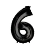 Méga Ballon Hélium - Chiffre 6 - Noir