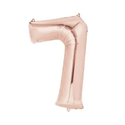 Méga Ballon Hélium - Chiffre 7 -  Rose Gold