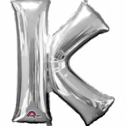 Méga Ballon Hélium - Lettre K - Argent