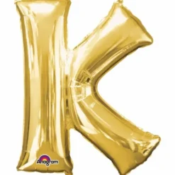 Méga Ballon Hélium - Lettre K - Or