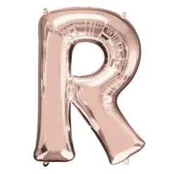Méga Ballon Hélium - Lettre R - Rose Gold