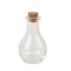 Mignonnette en verre avec bouchon en liège - Anaïs - 50 ml