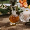 Mignonnette en verre avec cabochon - 50 ml - Collection Vintage Doré