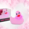 Mini Canard vibrant rose avec écharpe