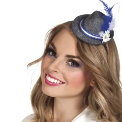 Mini chapeau bavarois à plume - Femme