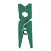 24 Mini Pinces en Bois - Vert Eucalyptus