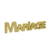 Mot Mariage à Poser - Paillettes Or