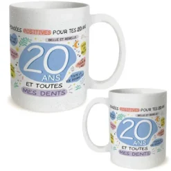 Mug Anniversaire à paillettes pour femme - Âge au choix