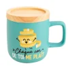 Mug avec Couvercle en Bois - Chaque Cm de Toi me Plaît - Mr. Wonderful