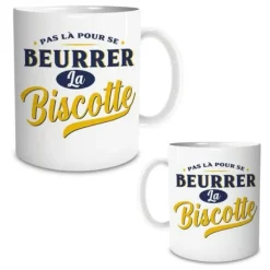 Mug "Beurrer la biscotte" - Collection Claquettes Chaussettes