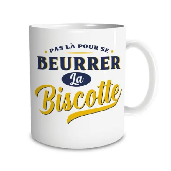 Mug "Beurrer la biscotte" - Collection Claquettes Chaussettes