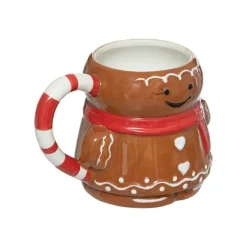 Mug en forme de bonhomme de pain d'épices de Noël - 30 cl